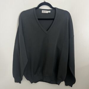 St. Croix Knits Men’s 100% Wool V Neck Sweater Sz‎ M Vintage